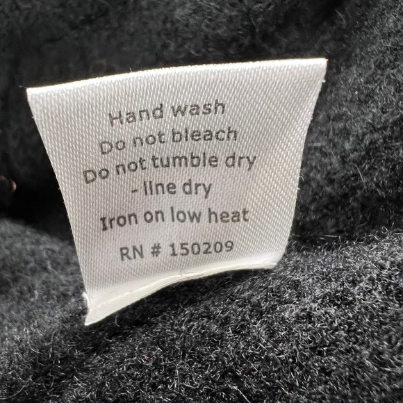 La Ligne 100% Cashmere Wide Leg Pants Women Large Black Knit Luxe Winter Lounge - Picture 6 of 10